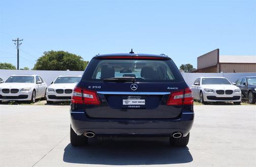 Blue 2012 Mercedes-Benz E-Class 4MATIC