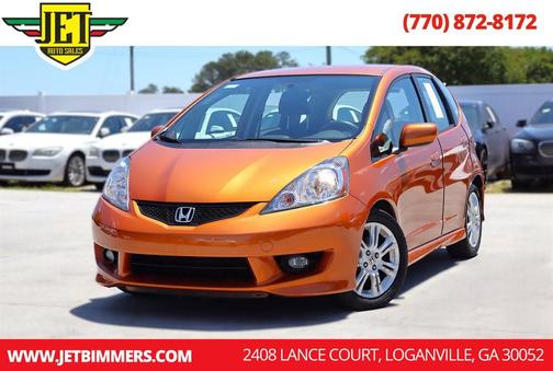 Orange Revolution Metallic 2010 Honda Fit Sport