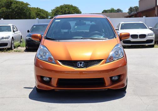Orange Revolution Metallic 2010 Honda Fit Sport