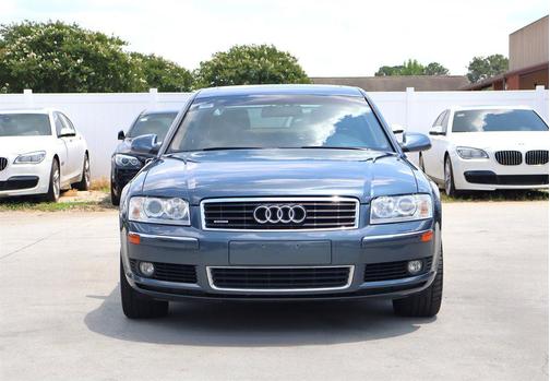 Blue 2005 Audi A8 L 4.2 quattro