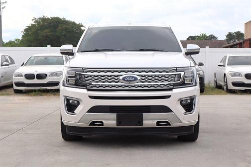 White Platinum Metallic Tri-Coat 2018 Ford Expedition Max Platinum