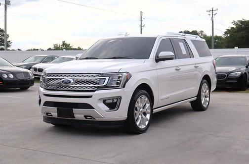 White Platinum Metallic Tri-Coat 2018 Ford Expedition Max Platinum