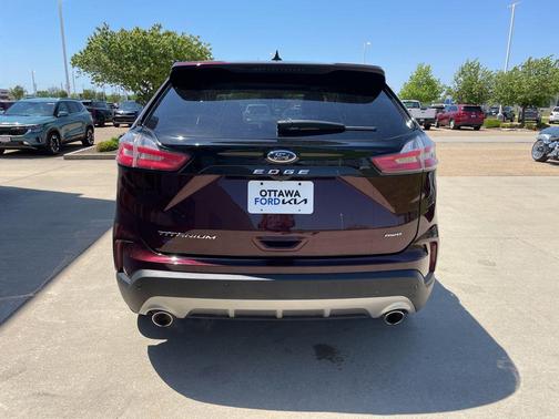 Burgundy 2024 Ford Edge Titanium