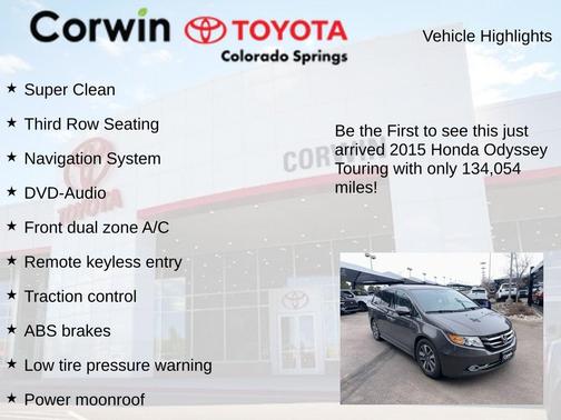 2015 Honda Odyssey Touring