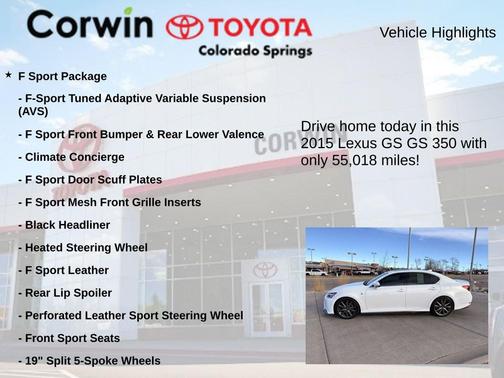 2015 Lexus GS 350 Base