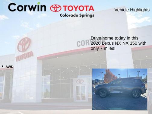 2026 Lexus NX 350 NX 350