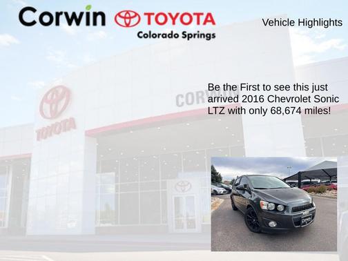 2016 Chevrolet Sonic LTZ