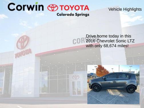 2016 Chevrolet Sonic LTZ