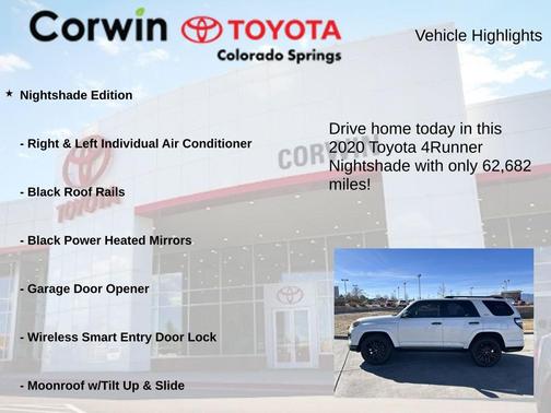 2020 Toyota 4Runner Nightshade Special Edition