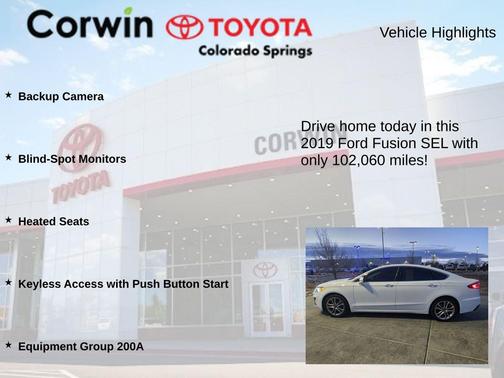 2019 Ford Fusion SEL