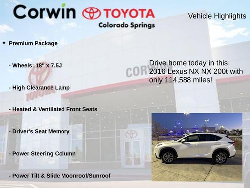 2016 Lexus NX 200t Base