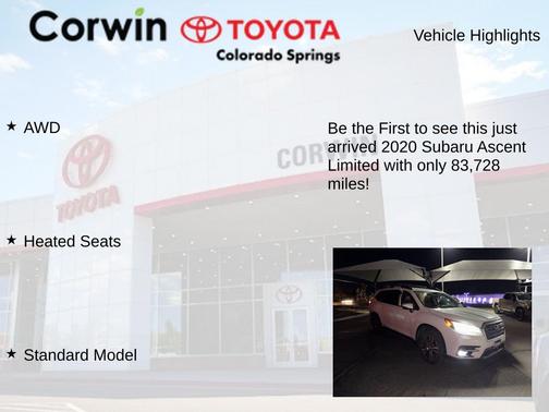 2020 Subaru Ascent Limited 8-Passenger