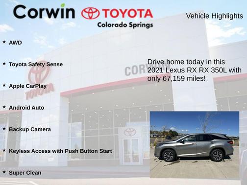 2021 Lexus RX 350L Base