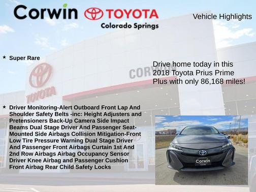 2018 Toyota Prius Prime Plus