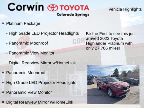 2023 Toyota Highlander Platinum