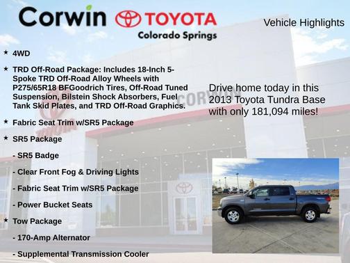 2013 Toyota Tundra Grade