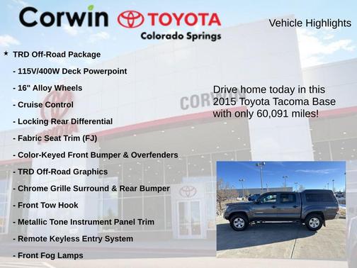 2015 Toyota Tacoma Base