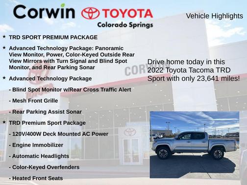 2022 Toyota Tacoma TRD Sport