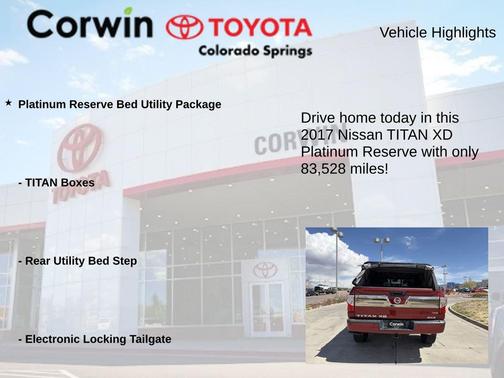 2017 Nissan Titan XD Platinum Reserve
