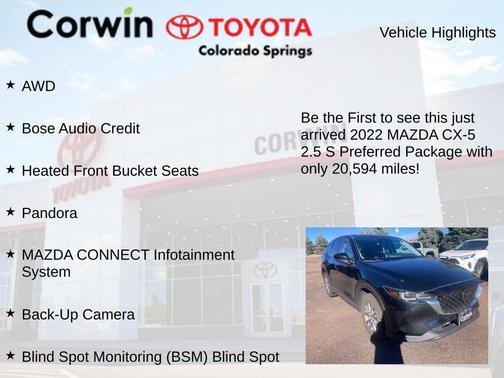 2022 Mazda CX-5 2.5 S Preferred Package