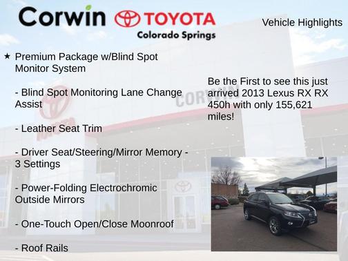 2013 Lexus RX 450h Base