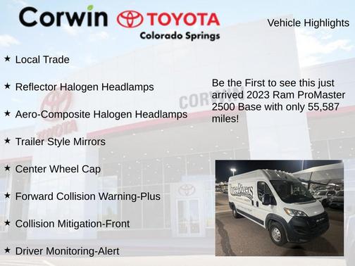 2023 RAM ProMaster 2500 High Roof