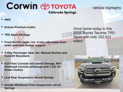 2016 Toyota Tacoma TRD Sport