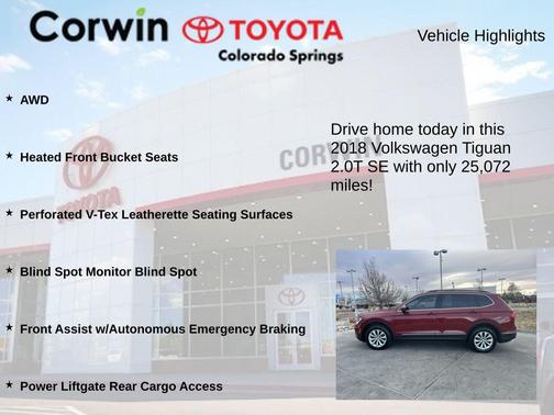 2018 Volkswagen Tiguan 2.0T SE 4MOTION