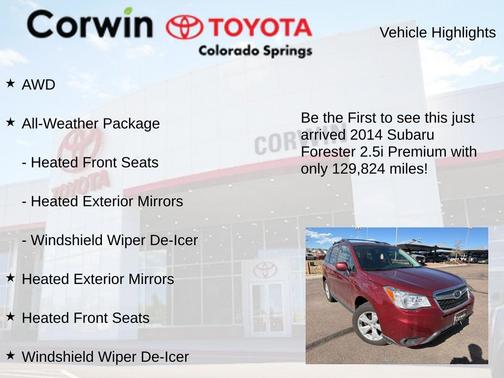 Venetian Red Pearl 2014 Subaru Forester 2.5i Premium