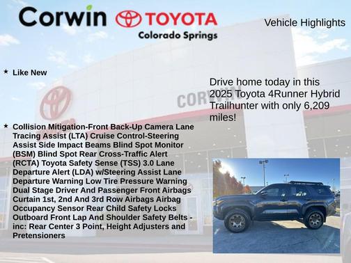 2025 Toyota 4Runner Hybrid Platinum