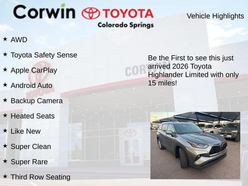 2026 Toyota Highlander Limited