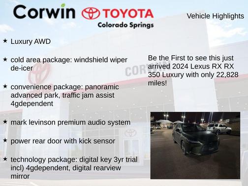 2024 Lexus RX 350 Luxury