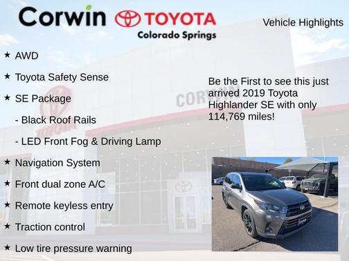2019 Toyota Highlander SE