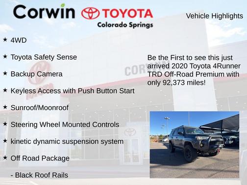2020 Toyota 4Runner TRD Off Road Premium