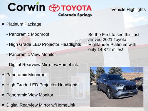 2021 Toyota Highlander Platinum