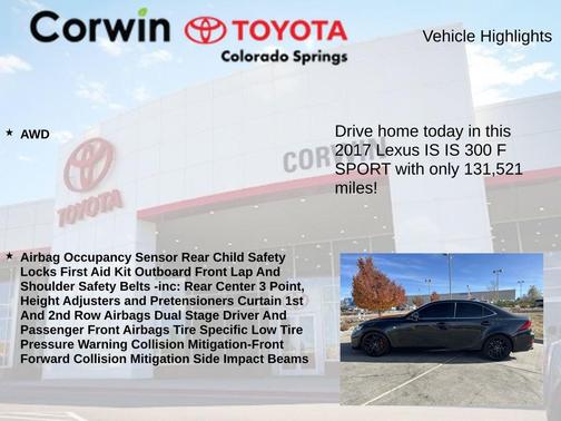 2017 Lexus IS 300 Base