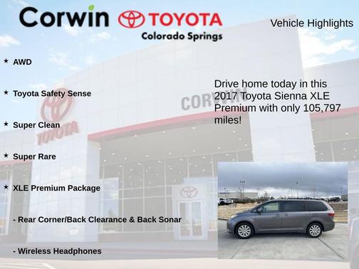 2017 Toyota Sienna XLE Premium