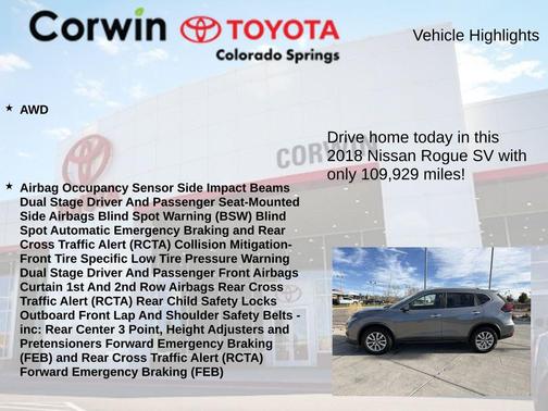 2018 Nissan Rogue SV