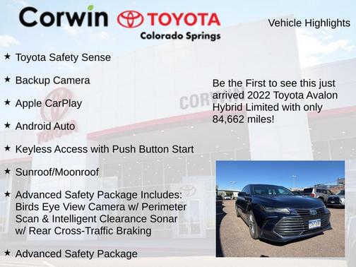 2022 Toyota Avalon Hybrid Limited