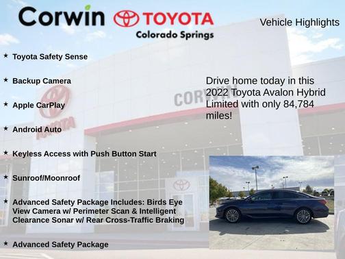 2022 Toyota Avalon Hybrid Limited