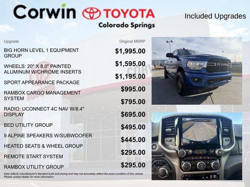2019 RAM 2500 Big Horn Crew Cab 4x4 6'4' Box