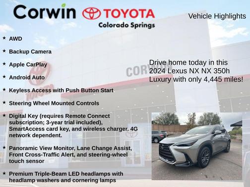2024 Lexus NX 350h Luxury