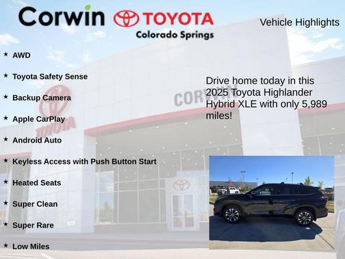 2025 Toyota Highlander Hybrid XLE