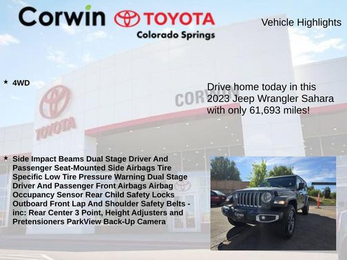 2023 Jeep Wrangler 4-Door Sahara 4x4