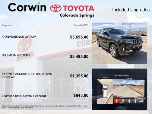 Diamond Black Crystal Pearlcoat 2022 Jeep Wagoneer Series I 4x4