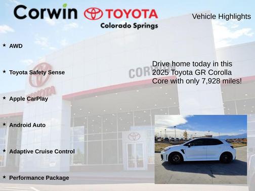 2025 Toyota GR Corolla Core