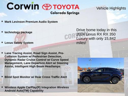 2024 Lexus RX 350 Luxury