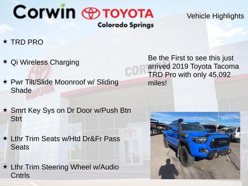 2019 Toyota Tacoma TRD Pro