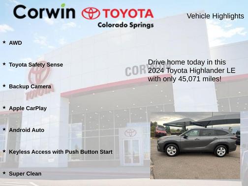 2024 Toyota Highlander LE I4