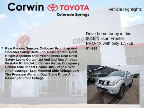 2016 Nissan Frontier PRO-4X